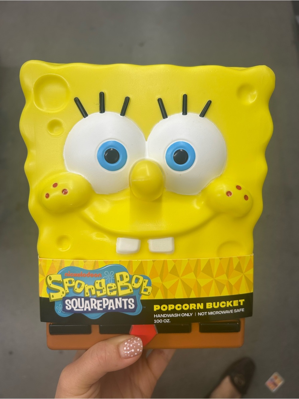 SpongeBob Squarepants Bright Yellow Popcorn Bucket